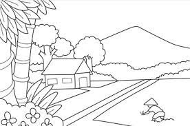 Hasil karyamu bisa disimpan dan dibagikan. 30 Download Sketsa Gambar Pemandangan Untuk Belajar Mewarnai Paud Tk Sd Kanalmu