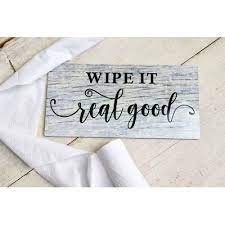 August Grove Funny Bathroom Wood Sign Wall Decor In 2021 Funny Decor Signs Funny Wood Signs Wall Signs