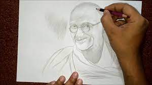 Pin On Mahatma Gandhi Pencils Sketch On Paper