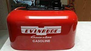 Vintage Johnson Evinrude Omc 6 Gallon 2 Line Pressure Outboard Fuel Gas Tank Gas Tanks Outboard Fuel Gas