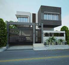 Audi Car Parking Facility With Exterior Design For Independent Villa Audicar Villa House Front Design House Design Contemporary House Design