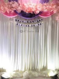 Selesai marhaban cukur jambul syaqeela. Fabric Backdrop Pelamin Buai Berendoi Murah Seremban Facebook
