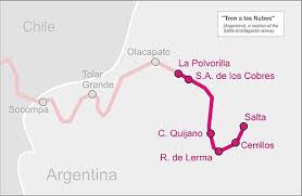 And board the tren a las nubes (train to the clouds), one of the highest railways in the world, or when you travel though it's peaks, that are real monuments of unbelievable colours, whose highlands hold the ruins of ancient civilizations. Tren A Las Nubes Wikiwand