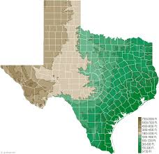 Texas Physical Map And Texas Topographic Map
