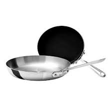 All Clad 9 Inch Stainless Steel French Skillet And 7 5 Inch Non Stick French Skillet Set Kitchen Dinin Skillet Sets Stainless Steel Cookware Stainless Steel