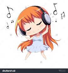 Anime Listening To Music Clip Art Anime Listening To Music Anime Art Girl