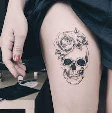 Skull tattoo has several symbolic meanings so that is the reason why they are so popular. 20 Ideas Tattoo Ideas For Women Skull Skull Rose Tattoos Feminine Skull Tattoos Skull Tattoo Design