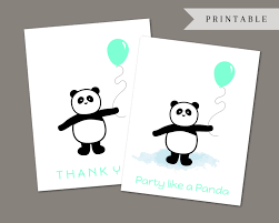 Celebrate a special day with birthday cards from etsy. Printable Panda Birthday Card And Panda Thank You Card Payhip