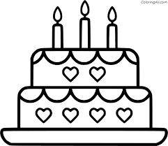In this post you will get cake coloring page of outline, flower, adults, for kids to print, preschoolers, toddlers, girls, teenagers, printable, monarch, simple cake coloring pages for free download. Pin On Birthday Coloring Pages