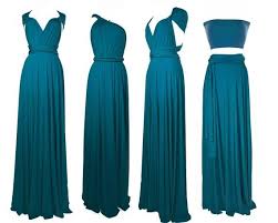 Teal Bridesmaid Dress Custom Lengths Convertible Dress Image 1 Teal Bridesmaid Dresses Teal Bridesmaid Dresses Long Forest Green Bridesmaid Dresses