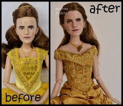 The doll is supposed to be emma watson as belle. Repainted Ooak Emma Watson As Belle Classic Doll A Photo On Flickriver