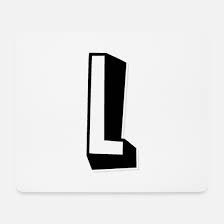 Select a letter l image to download for free. Buchstabe L Alphabet L Mousepad Spreadshirt
