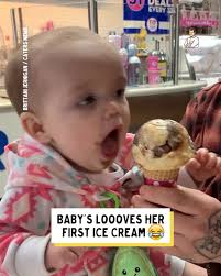 She's totally obsessed now 😂🍦