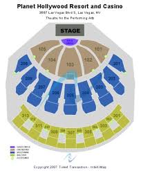 seating chart for planet hollywood theater planet hollywood