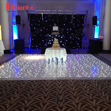 Tourgo Portable Led Starlit Dance Floor White Flooring For Exhibition Event 30 X 30ft