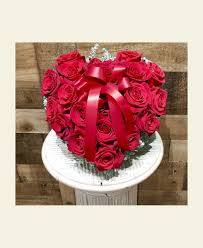 P0050: Red Rose Heart Pillow