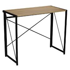 Portable foldable adjustable folding table for laptop desk computer. Workspace Folding Desk Oak The Warehouse