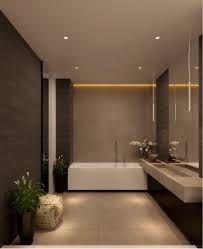 Common characteristics in modern bathroom designs include minimal use of color, sticking to neutrals, black and white, and then adding an accent element. Bathroom Design Modern Contemporary Trendecors