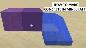 Making concrete from concrete powder. How To Make Concrete In Minecraft Concrete Powder Minecraft Recipe