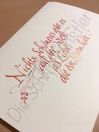 Karte Kalligrafie Karte Hochzeit