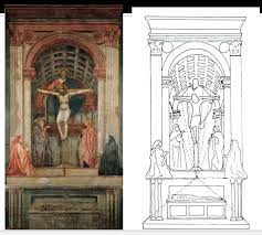 Masaccio was the first painter in the renaissance to incorporate brunelleschi's discovery, linear perspective, in his art. Masaccio S Holy Trinity The Sacred The Profane