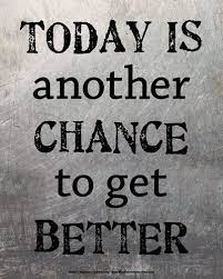 Today Is Another Chance To Get Better Inspirational Quote 8 X 10 Sport Poster Print Moti Work Quotes Best Inspirational Quotes Inspirational Quotes Motivation