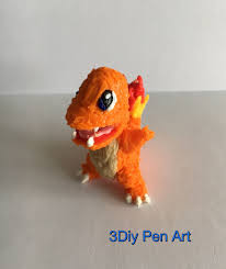3d Pen Pokemon Charmander 3d Pen Art 3d Drawing Pen 3d Pen