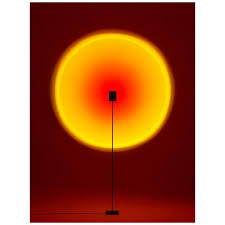 The originating sunset lamp model seems to have been the halo one from mandalaki design studio. Halo One Sunset Red Floor Lamp Color Projector By Mandalaki Studio For Sale At 1stdibs