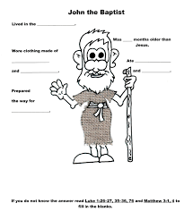 Lesson 3 John The Baptist Prepared The Way For Jesus Christ John The Baptist Bible Lessons For Kids Bible Crafts