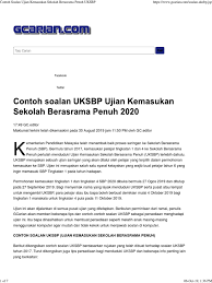 Sekolah berasrama penuh (sbp) adalah merupakan rangkaian sekolah elit dan diberikan banyak untuk pengetahuan ibu bapa yang mahu memasukkan anak ke sbp, anda tidak boleh memohon masuk ke mrsm jika telah memohon atau. Facebook Contoh Soalan Uksbp Ujian Kemasukan Sekolah Berasrama Penuh