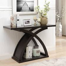 Furniture Of America Leonard Sofa Console Table Wood Sofa Table Decor Espresso Living Room Furniture