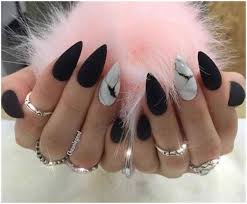 Glamour whites to black acrylic collection. Black White Coffin Stylish Acrylic Nail Design Ideas Perfect For 2019 Black Nail Designs Stiletto Nails Designs Matte Nails Design