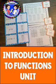 This Is An 8 Day Unit On Functions Topics Included Are Graphing Functions From Tables Writing Functions Maths Activities Middle School Pre Algebra Activities