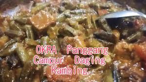 Olahan daging sapi resep daging sapi bahan: Masak Okra Panggang Campur Daging Sos Tomat Youtube