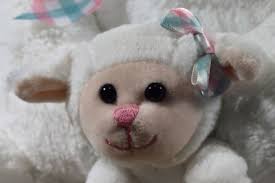 Hugfun Beige Large Lamb and Small Lamb Plush (310-3039-2)