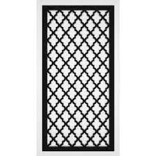 Allure sprig black decorative screen panels. Veranda 4 Ft X 8 Ft Black Privacy Square Vinyl Lattice Framed 222602 The Home Depot In 2021 Decorative Screen Panels Decorative Screen Vinyl Lattice