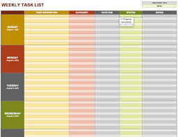 15 Free Task List Templates Smartsheet Worksheet Template Spreadsheet Template Task List
