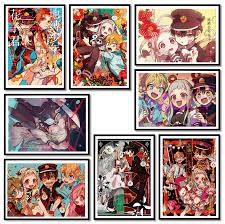 Toilet Bound Hanako Kun Poster 8 pcs Anime Wall Decoration Art on Embossed  Coated Poster Paper, 16.5
