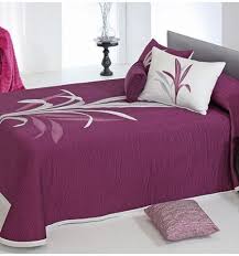 couvre lit tisse jacquard reversible lynette violet couvre lit deco lit ensembles de literie