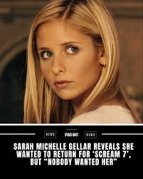 Sarah Michelle Gellar has revealed that she has tried to reprise her role  in the Scream franchise and is still “waiting for her call.” It was  recently announced that Gellar will be