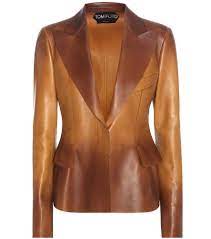Tom Ford Leather Jacket Luxurious Lamb Leather In A Stunning Cognac Hue Creates A Dramatic Effe Leather Jackets Women Leather Jacket Custom Leather Jackets