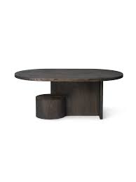 Coffee table ashley, ø770 x 530 mm, black, ash. Insert Coffee Table Black Stained Ash By Ferm Living