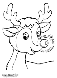 Free printable rudolph coloring pages for kids. Rudolph The Red Nosed Reindeer Coloring Page Print Color Fun