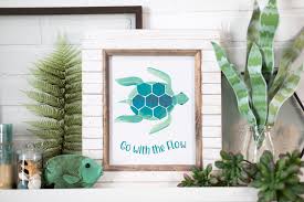 What is this message about? Go With The Flow Printable Framed Art
