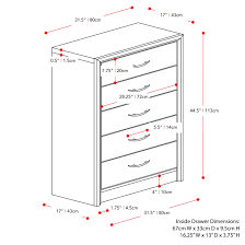 This dresser makeover was a great project for a first time working with trim; Corliving Newport 5 Drawer Tall Dresser Overstock 31967830