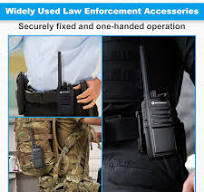 Tactical Radio Holder Duty Belt, Radio Holster Walkie Talkie Holder Belt  Clip Law Enforcement Accessories for Motorola, BaoFeng, Midland, Hytera ...