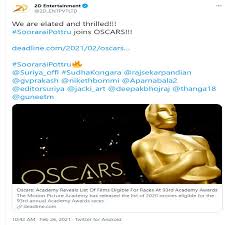 By natalie oganesyan and jordan moreau. Suriya S Soorarai Pottru Considered Eligible For Oscars 2021