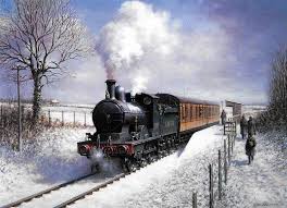 Winter Steam Painting By Don Breckon Train Steam Trains Steam Engine Trains