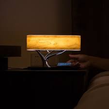 Abat jour rectangulaire 4 promotions de la semaine. Lampe De Chevet Avec Abat Jour Bois Tree Maisons Du Monde