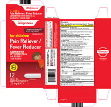 Pain Reliever Fever Reducer Childrens Suppository Walgreen